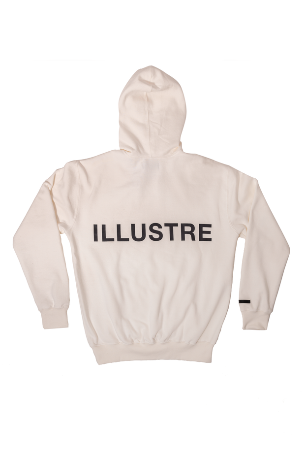Basic Big Logo Heavy Oversized Hoodie Off-White