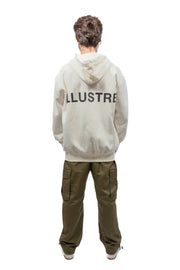 Basic Big Logo Heavy Oversized Hoodie Off-White