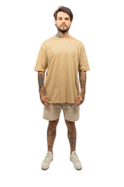 Sine Tempore Logo Oversized Tee Beige