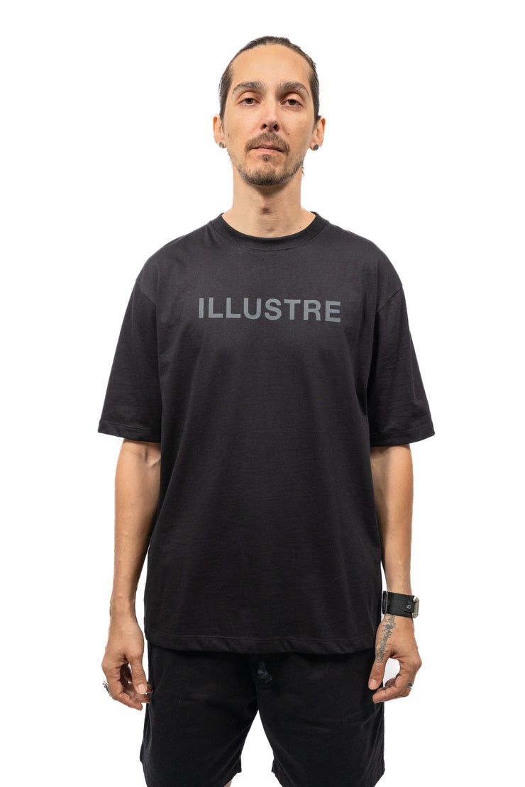 Sine Tempore Logo Oversized Tee Black