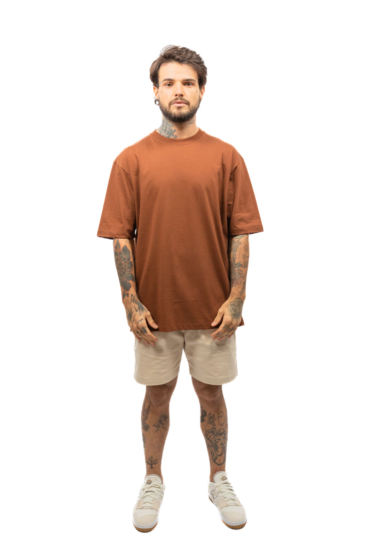 Sine Tempore Basic Oversized Tee Brown